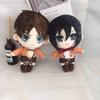 Attack On Titan Levi Ackerman Plush Doll Toy Eren Mikasa Ackerman Cute Soft Stuffed Pillow Birthday Gift 20cm