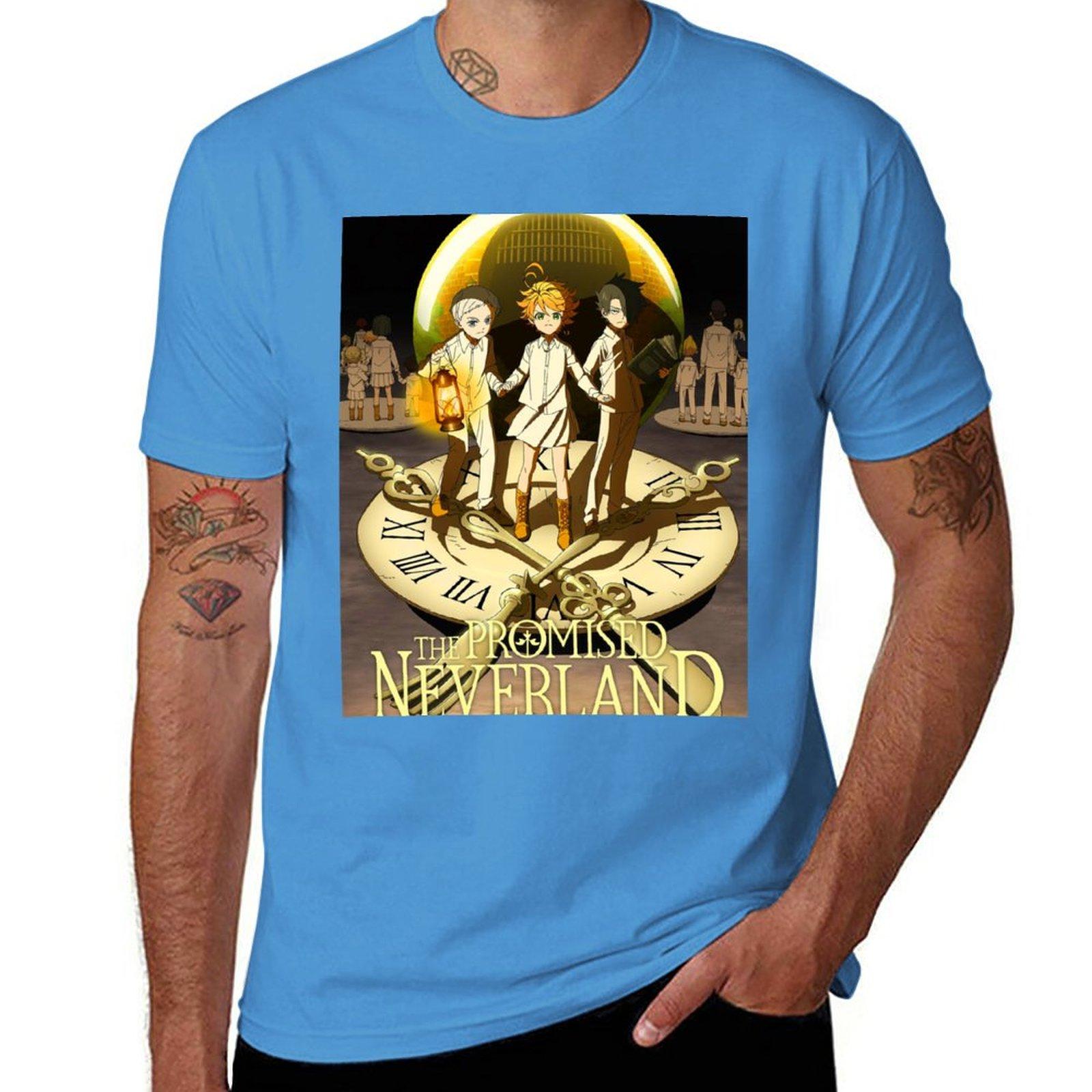 The Promised Neverland Trio TShirt customs sweat Mens t shirts S