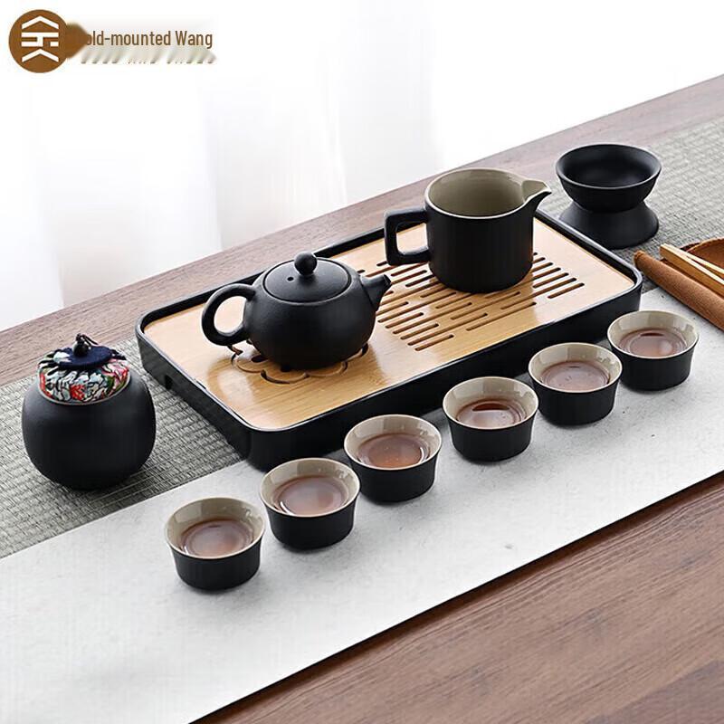 

Китайский Черный Керамический Набор для Чайной Церемонии Гунфу