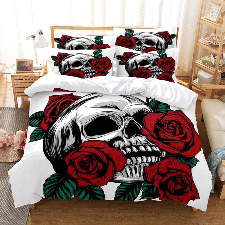 Комплект постельного белья Red Rose, одеяло/пододеяльник, наволочка 3D HD, двуспальная, двуспальная, двуспальная, односпальная, 3/2 шт., полиэстер, одеяло, чехол