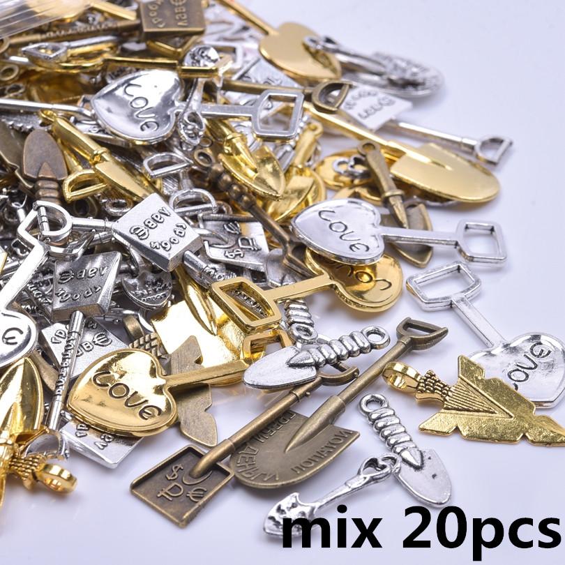 10/20/30/50pcs DIY Tool Scissors Charm For Jewelry Making Accessories Mix Clipper Pedant Handmade Components Materials Breloque