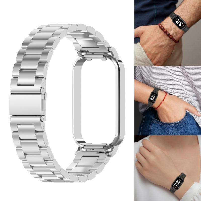 Quick Release Watch Band, Stainless Steel Watch Strap 20mm for Redmi Band 2 Watch Strap for Men Women