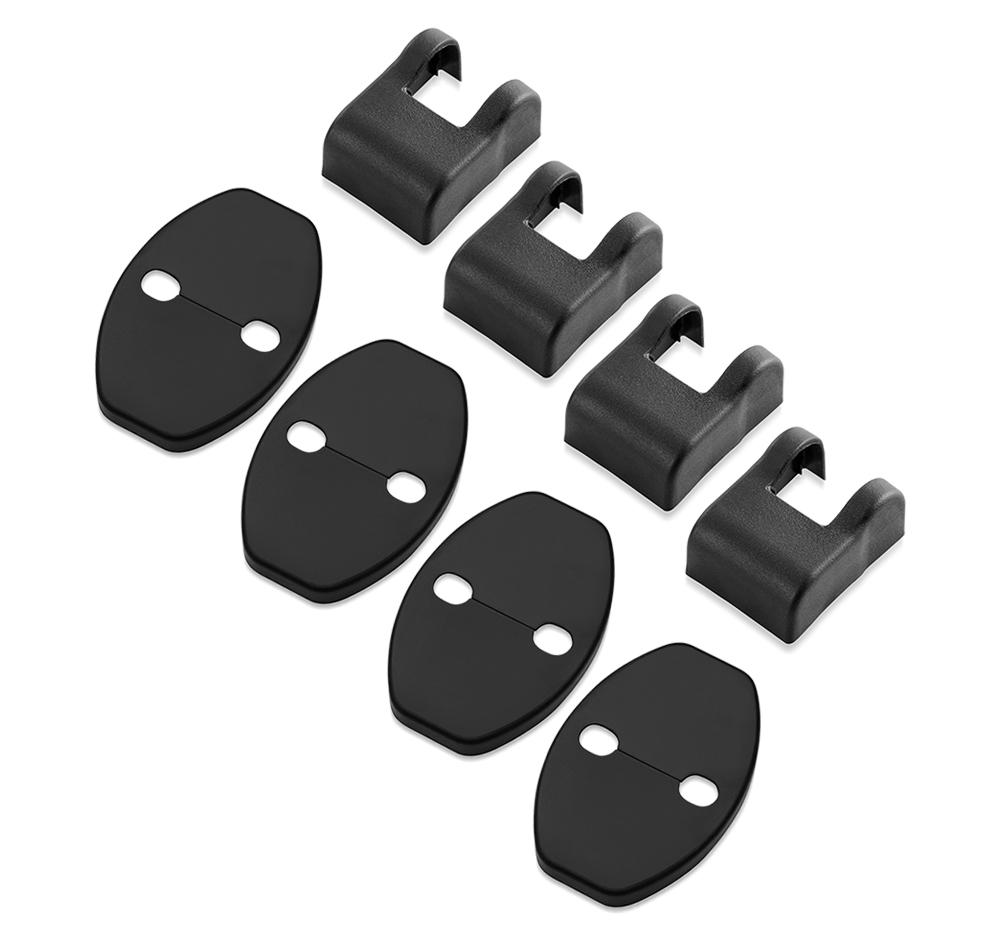 4st Bildörrlåsskyddskåpa+4st Dörrkontrollarmsskyddskåpa för VW Volkswagen Polo Tiguan Passat B5 B6 B7 CC TSI