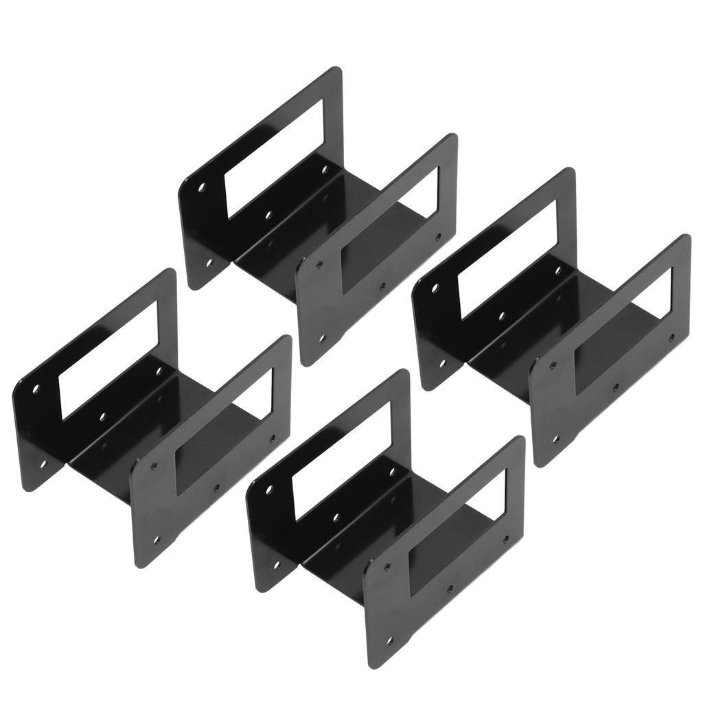 4PCS Log Rack Bracket Pre Drilled Steel Adjustable Firewood Rack Support for Indoor Outdoor Log Rack