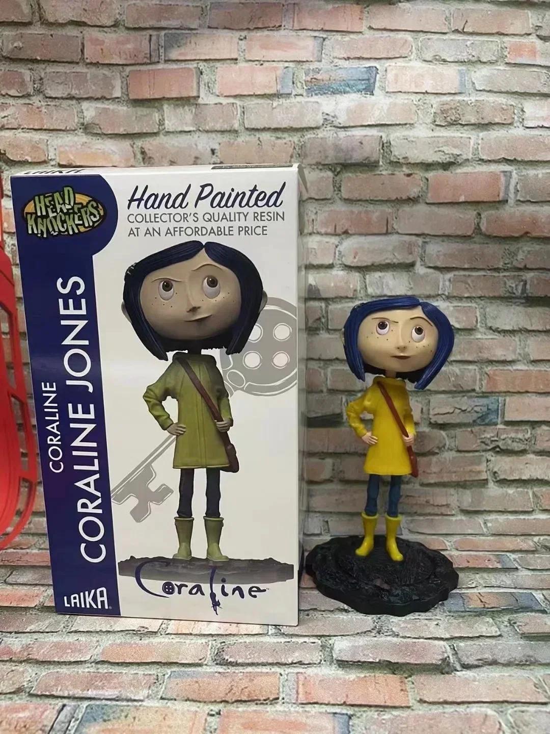 

Coraline Jones Articulated Figure Raincoat Sweater In Striped Shirt Toy Girl Action Model Toys Joint Movable Desk Dcor LA Poseable Scale Detailed 2