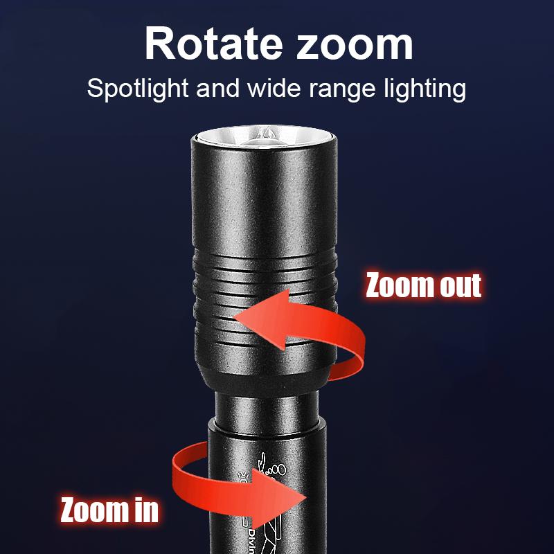 100 Meters Professional Diving Flashlight Powerful T6 Wick Torch Portable Diving Light Rotatable Diving Lamp Waterproof Light