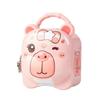 Capybara Cartoon Tin Money Box - Drop-proof Savings Bank for Kids and Students