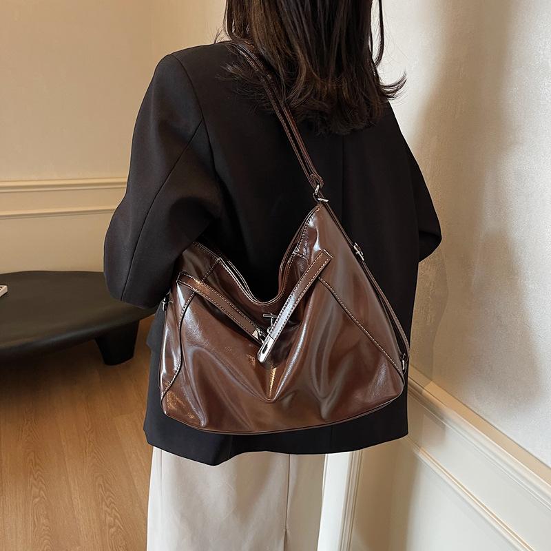 Large Capacity Commuter Tote Bag Women's New Casual Versatile Single Shoulder Crossbody Multi-functional Fashion Backpack