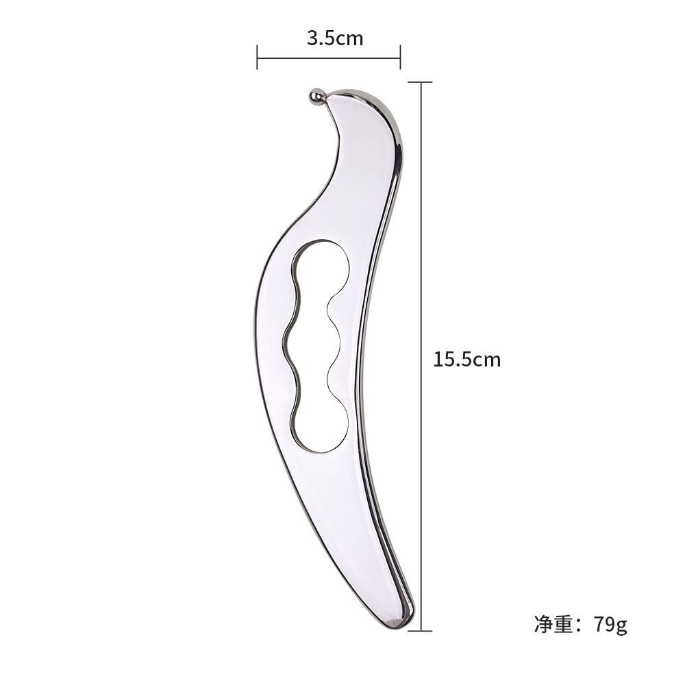 

1 Pcs Bird-shaped Fascial Scrapper Stainless Steel Soft Tissue Massage Tool Fascial Relaxation Knife
