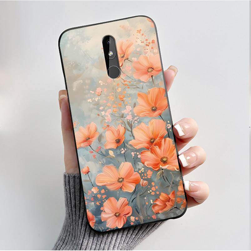 Phone Case For Nokia 3.2 TA-1156 TA-1159 TA-1164 Nokia 4.2 TA-1157 Case Fashion Butterfly Flowers Slim Black Soft Silicone Cover
