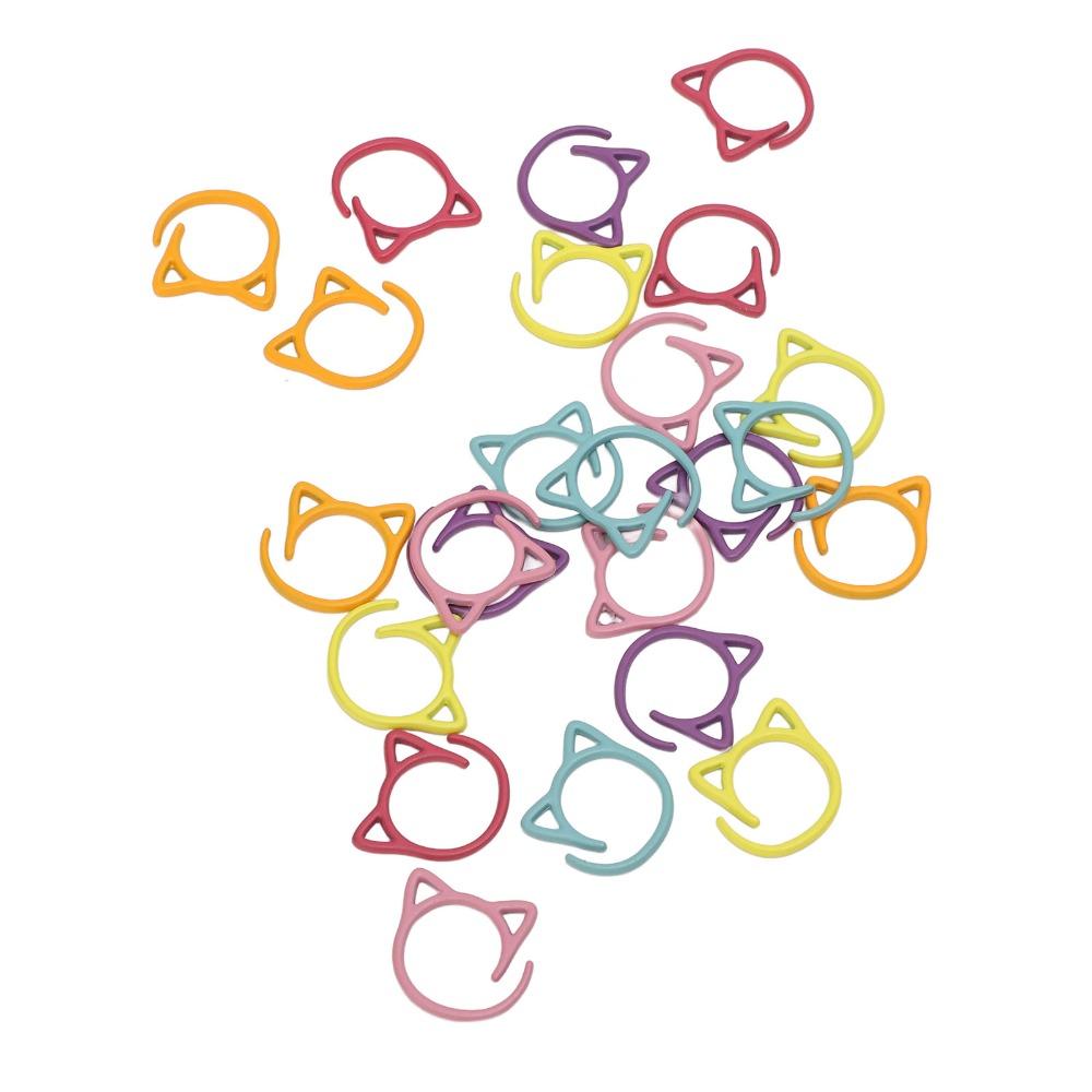 24pcs Zinc Alloy Stitch Markers Multicolor Crochet Markers Marker Set Crochet Stitch Markers Sewing
