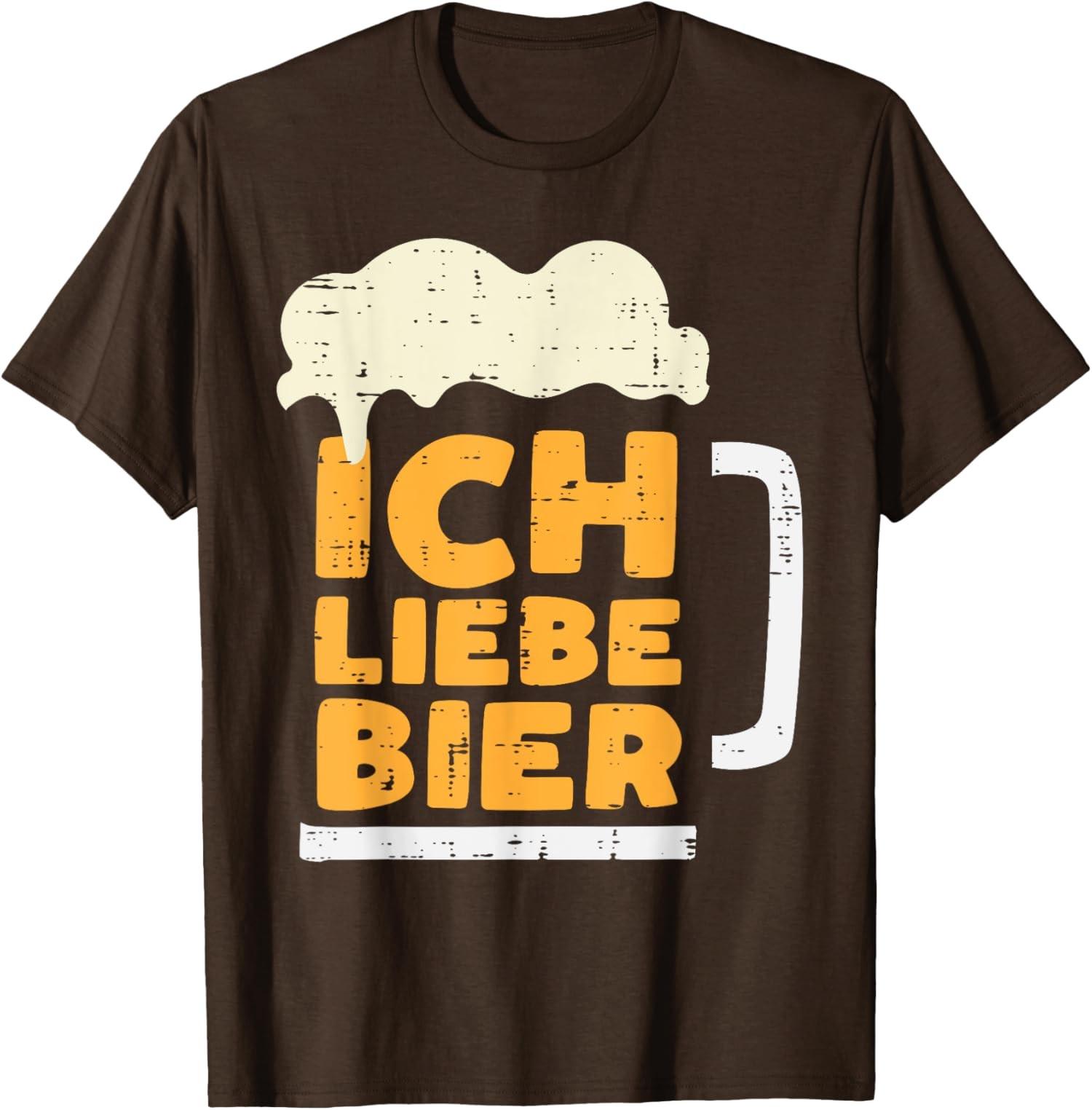 Oktoberfest Ich Liebe Bier dr?le conception allemande amusant T-Shirt unisexe S