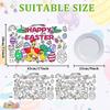 Easter Egg Children's Paper Placemats, Holiday Decoration Items, Disposable Paper Table MATS.