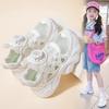 Male and female students mesh breathable 2025 summer new soft-soled children's sports small white single mesh shoes hollow dad shoes