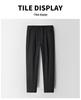 Men's Breathable Lyocell Linen Summer Trousers - Casual, Comfortable, Elastic Waist, Straight Leg, Solid Color.