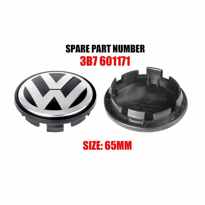 Pro VOLKSWAGEN VW Stylové středové krytky kol s nálepkami znaků - Pasuje na VW R/GTI, Golf 4, Polo, Beetle a další - Prémiové autodoplňky