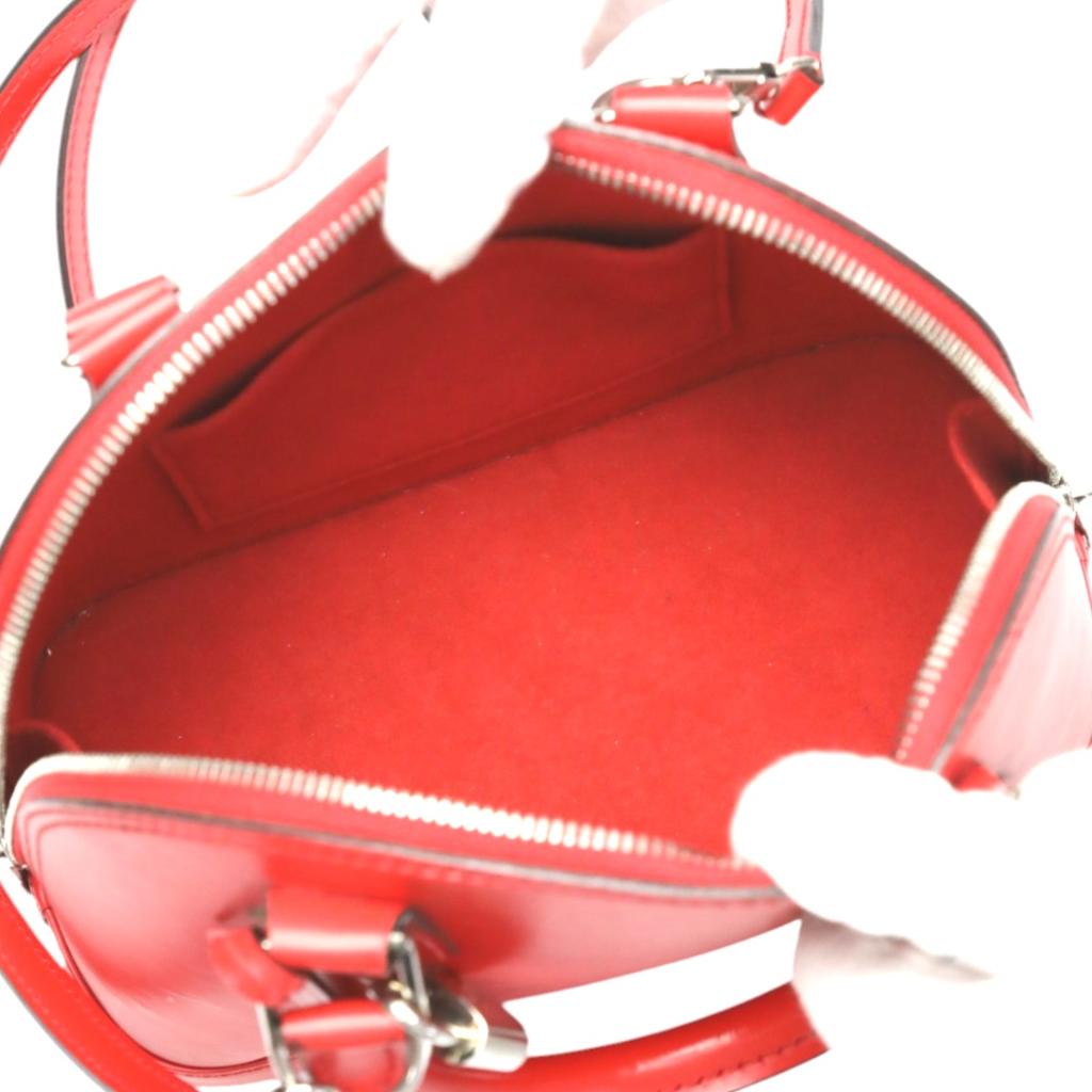 LOUIS VUITTON Epi Nano Alma Shoulder Bag Epi Leather Red Women M50516 Used