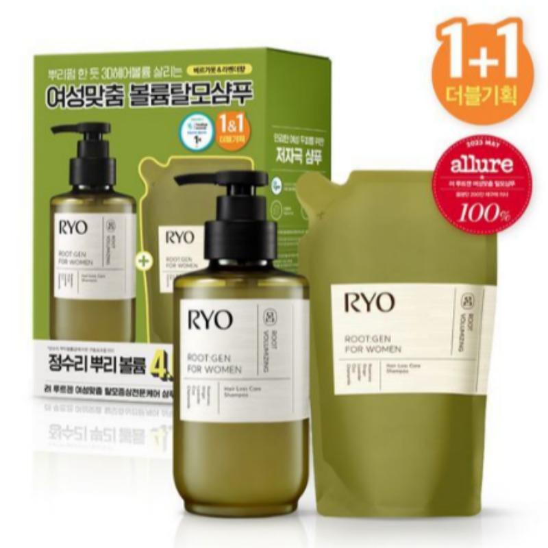 

Ryo Rootzen Women’s Custom Volume Hair Loss Care Shampoo 353+353ml Double Set