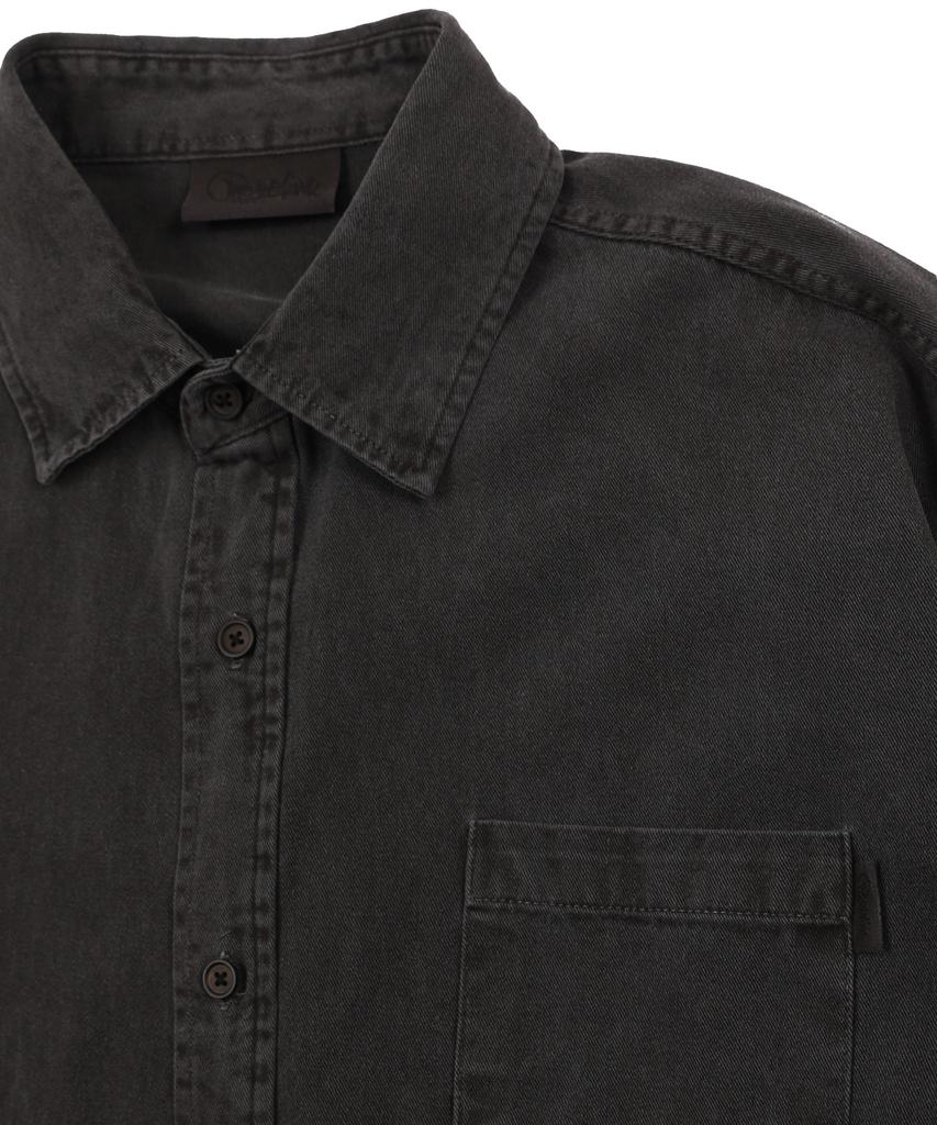 Arcane Punk Pigment Coated Shirt Charcoal