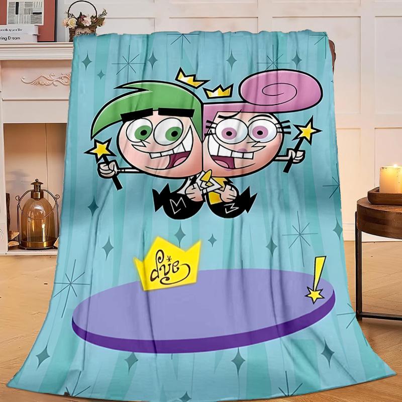 1PC Magical Friendship timmy Adventure Flannel Blanket Suitable for Both Men And Women, Soft Ideal for Beds And Sofa, Birthday Or Christmas Gift