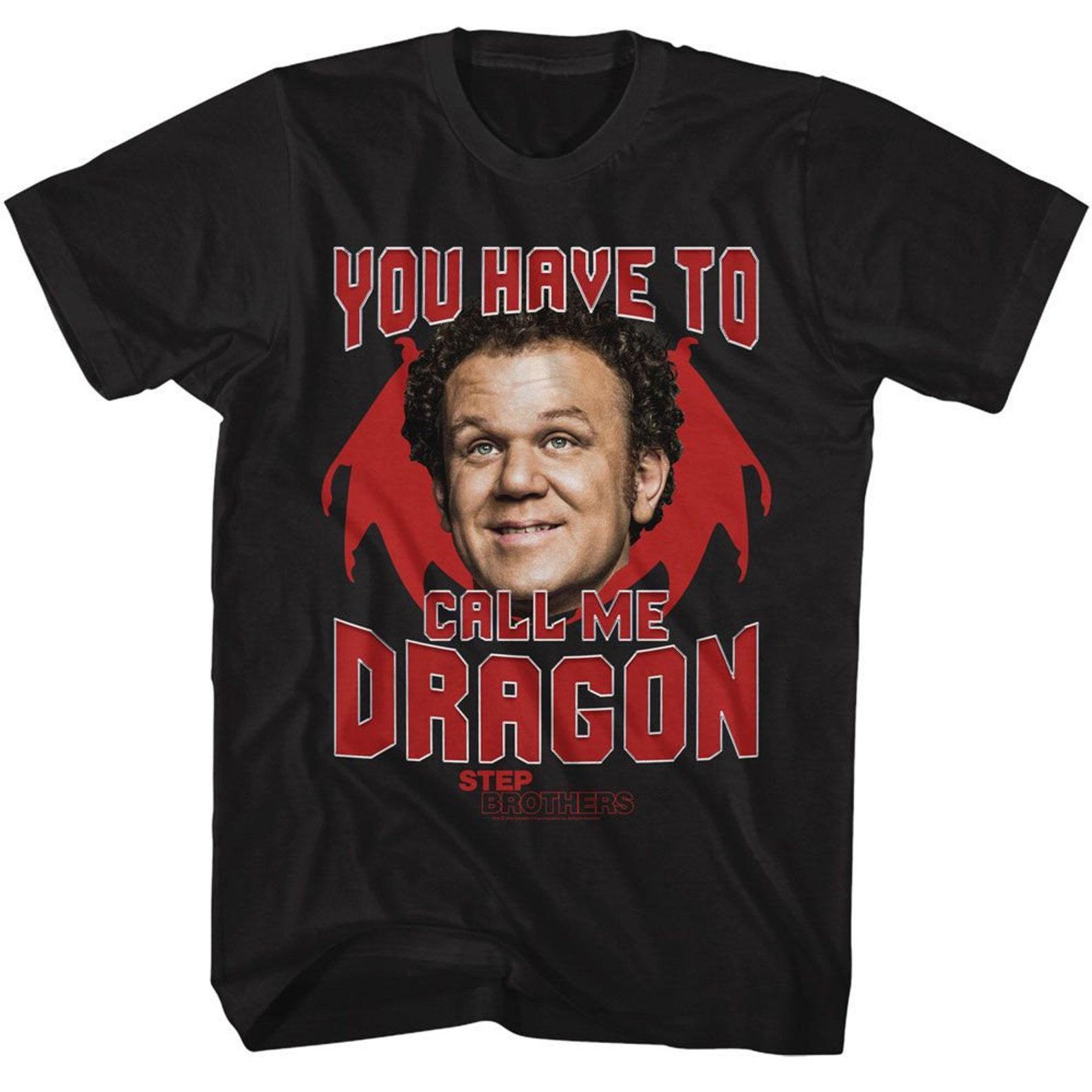 Step Brothers Dragon Black Adult T-Shirt S