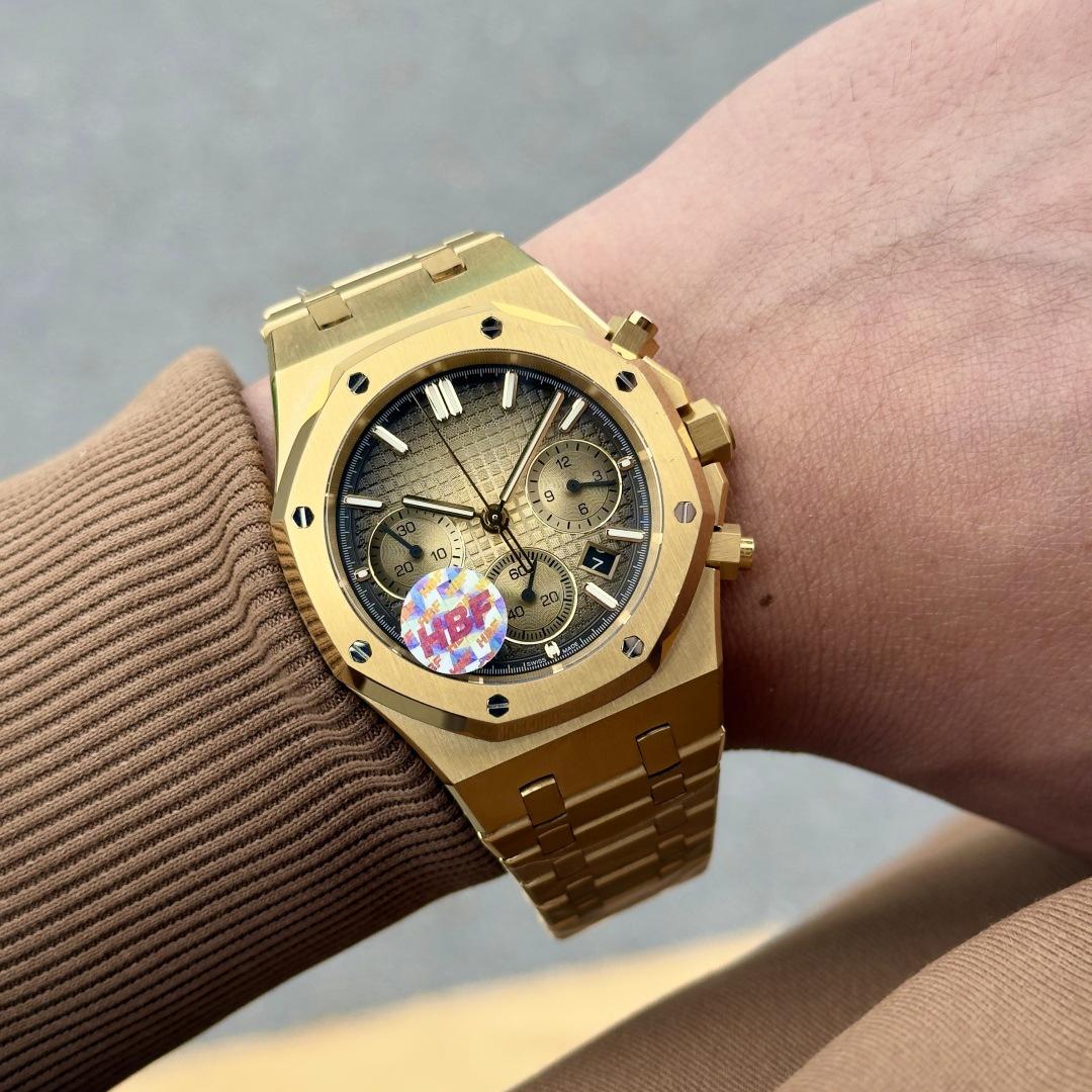 Мужские автоматические механические часы AP Royal Oak 15407 - Водонепроницаемые, Светонакопительные, Стальной браслет