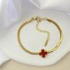 Lucky Clover Bracelet for Women 18K Simple, Fashionable, Versatile, High end Bracelet Jewelry