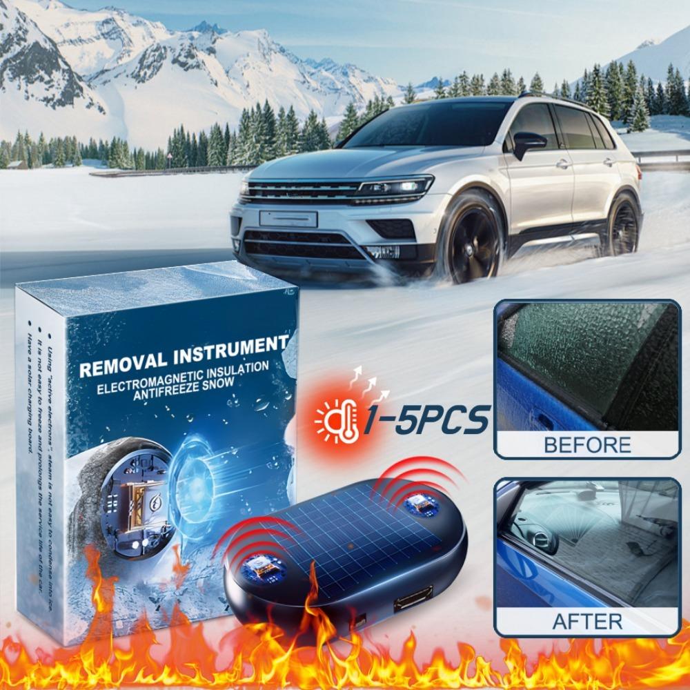 3PCS Car Electromagnetic Snow Device Windshield Quick Defrosting Snow Remover Portable Car Window Antifreeze Defrosting Device