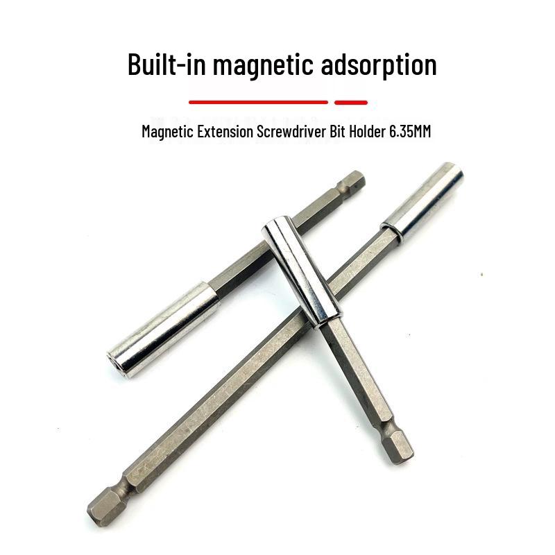 1/4" magnetischer elektrischer Schraubendreher-Bit-Adapter - 6,35mm Schnellwechsel-Verlängerungsstange für Bohrmaschine.