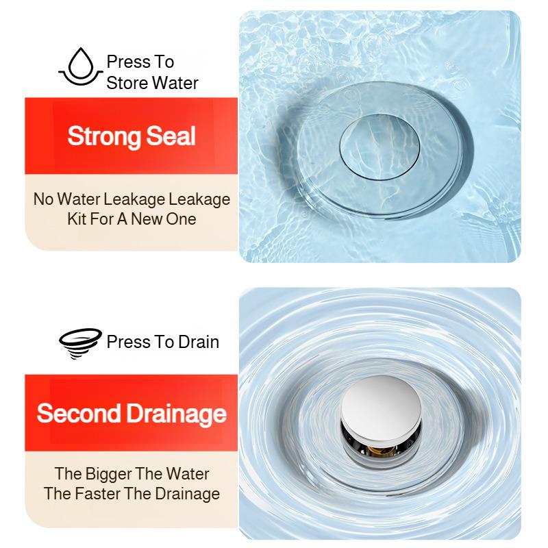 Basin Drain Stopper Pop Up Core Anti Odor Filter Universal Sink Washbasin Bathroom Accessory New Design