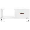  Coffee Table, High Gloss White, 90x50x40 Cm