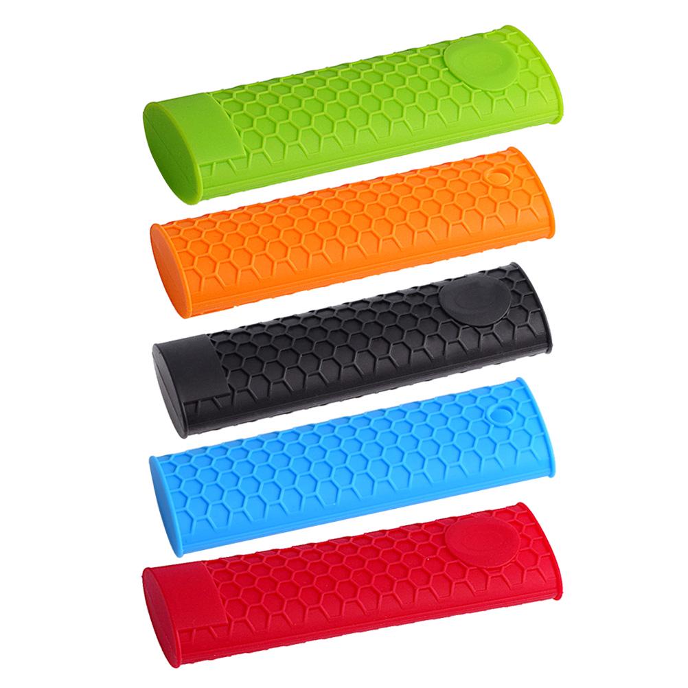 4 шт. Гибкий силиконовый держатель для горячего, теплоизоляционная защита для сковородок и кастрюль, оранжевый силиконовый держатель