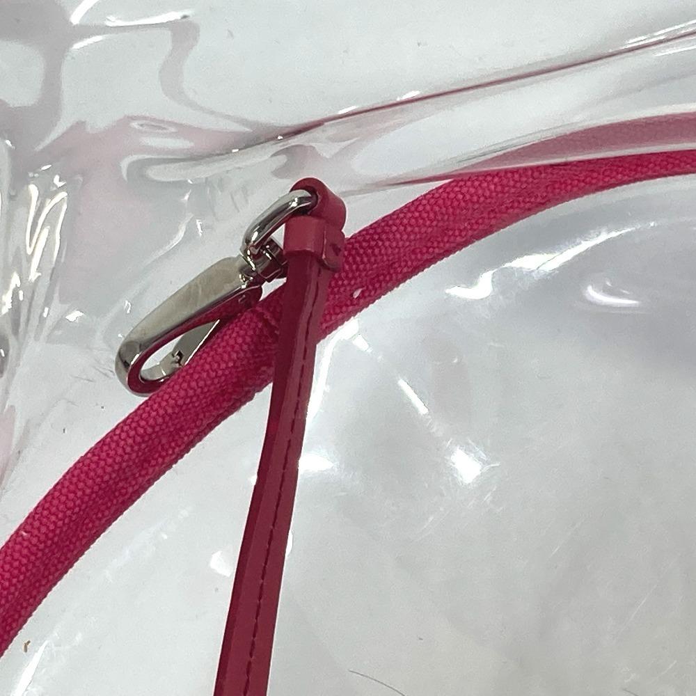 PRADA beach bag with pouch Logo Canapa 2WAY Bag Shoulder Bag Hand Bag Tote Bag