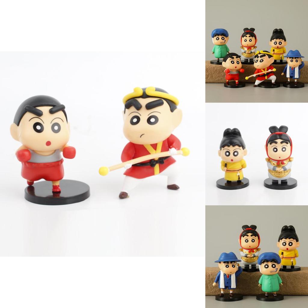 Collectible Pvc Anime Figure Set Featuring 6 Unique Character Designs For Display