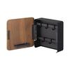 Yamazaki Jitsugyo 4801 Magnetic Key Hook 2 Tiers Brown Approx. W15.8XD15.7XH15.8cm Lin 2 Tier Key Storage with Movable Hook
