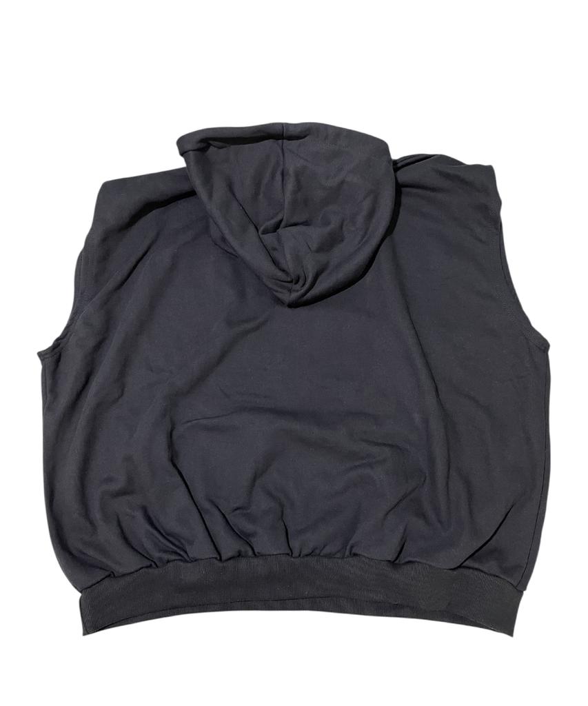 Sk8Er Rock Forced Happiness Sweat Hood Vest ((Black))