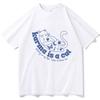 Süßes und lustiges Karma Ist Eine Katze bedrucktes Damen T-Shirt modisches und lässiges Rundhals kurzärmeliges Damen T-Shirt