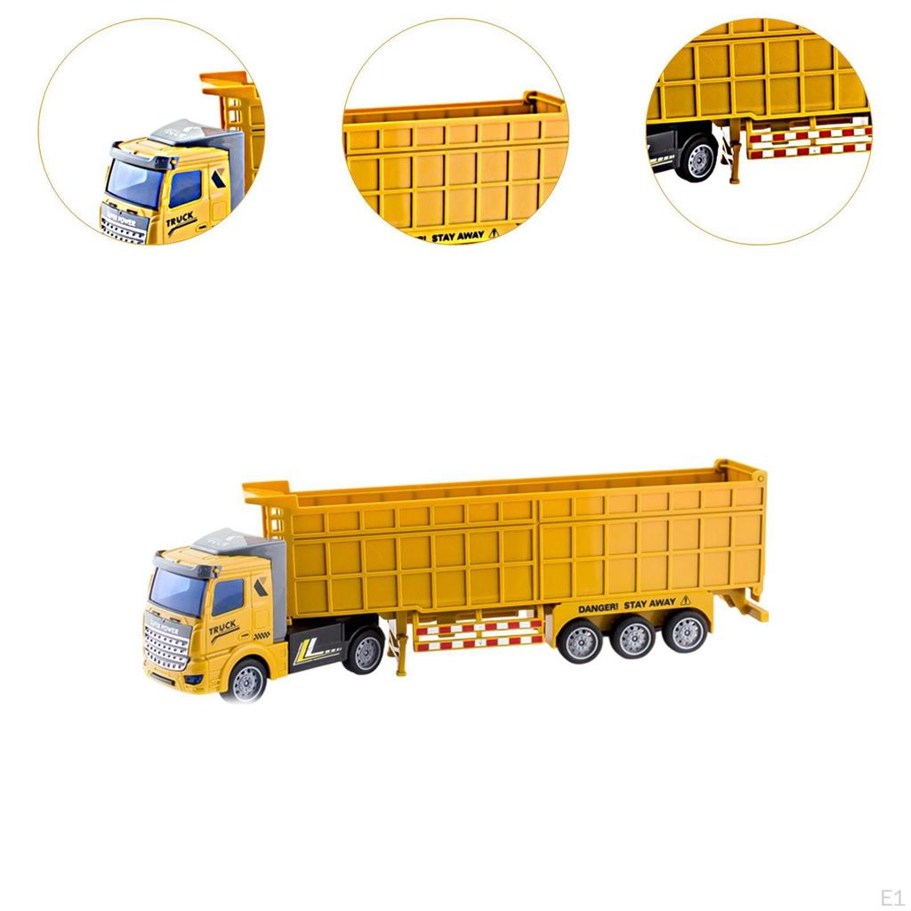 Assembled Truck Model Carrier Versatile Easy Assembly Semi-trailer Transport for Indoor