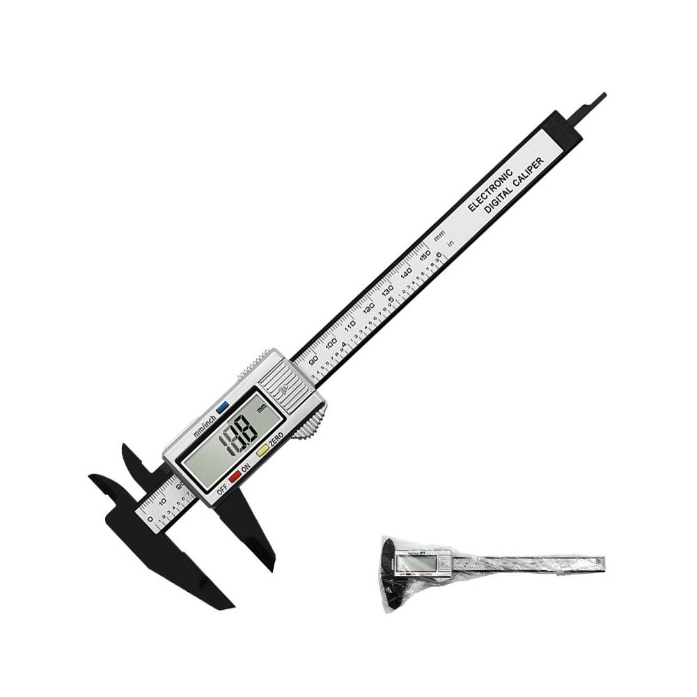 

0 to 150mm Plastic Vernier Caliper Digital Display Caliper Student Vernier Ruler Gauge Micrometer Measuring Tool Digital Ruler
