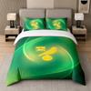 3Pcs Bedding SetNorwich City Football Soft Bed Sheet and Two Pillowcases Home Bedroom Decor