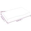 VidaXL Dessus de table 60x40x6 cm bois de chêne massif non traité 3156283