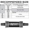 BUCKLOS Bike Bottom Bracket BSA BB68 Sealed Bearing Bicycle Square Threaded Bottom Bracket Hollow Axle 113/120/122.5/126/140mm