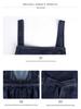 Women's Loose-Fit Denim Overall Skirt - Casual French Street Style Suspender Dress with Side Slit.