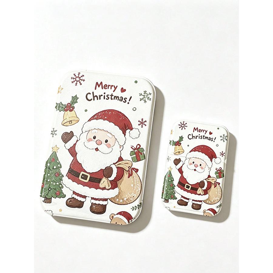 Christmas Santa Claus & Snowman Foldable Makeup Vanity Mirror