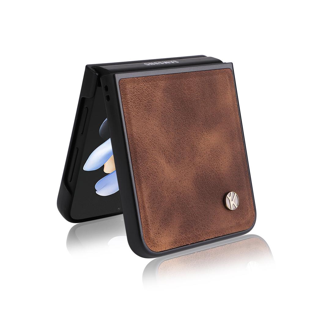 Suitable for Samsung Z Flip4 mobile phone case Z Flip3 skin matte sticker case 3rd generation folding mobile phone case