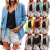 Women's European & American Style Lapel Cardigan Suit Jacket