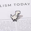 Recreational Pixel Style Dinosaur Carton Metal Design Badges Brooch Enamel Pins Label Bag Backpack Hat Jewelry Gift