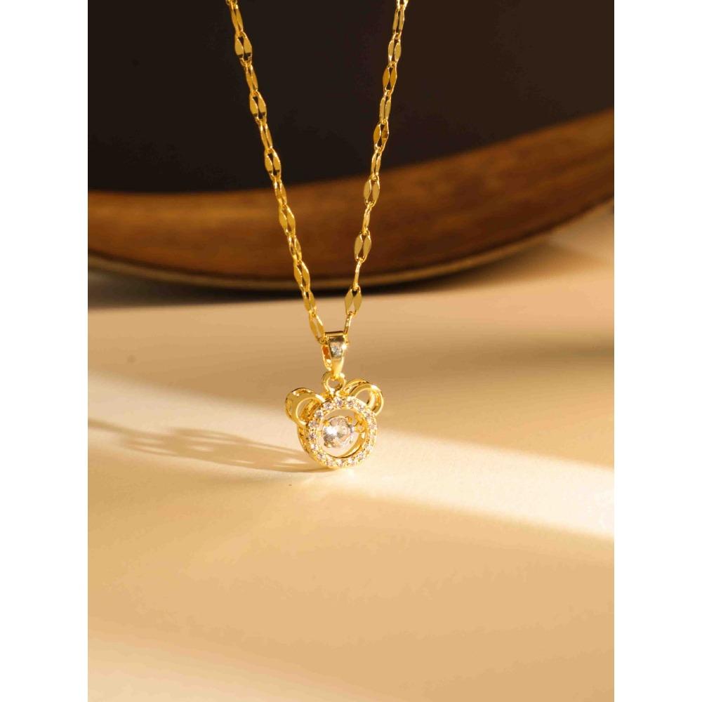 Necklace Does Not Fade Women's Summer Smart Love Versatile Necklace Women's High-end Titanium Steel Accessories