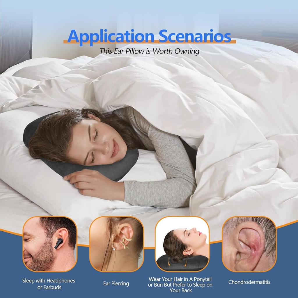 Single Hole Ear Protection Pillow Ear Protection Pillow with Holes Side Sleeping Ear Protection Pillow Exquisite Pillow