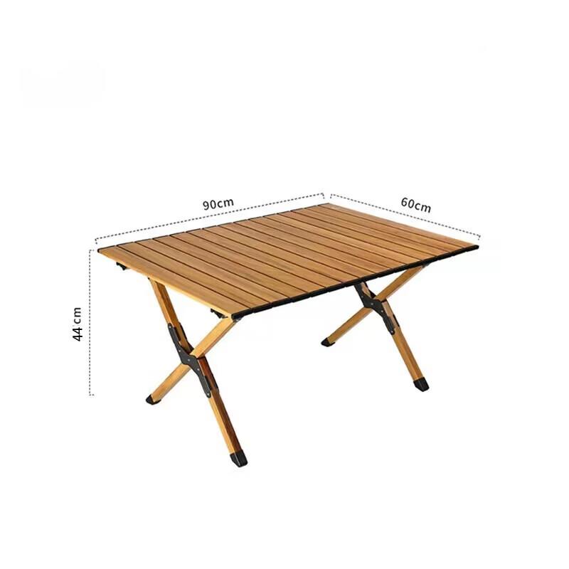 ZISIZ Outdoor Portable Roll-Up Aluminum Camping Table